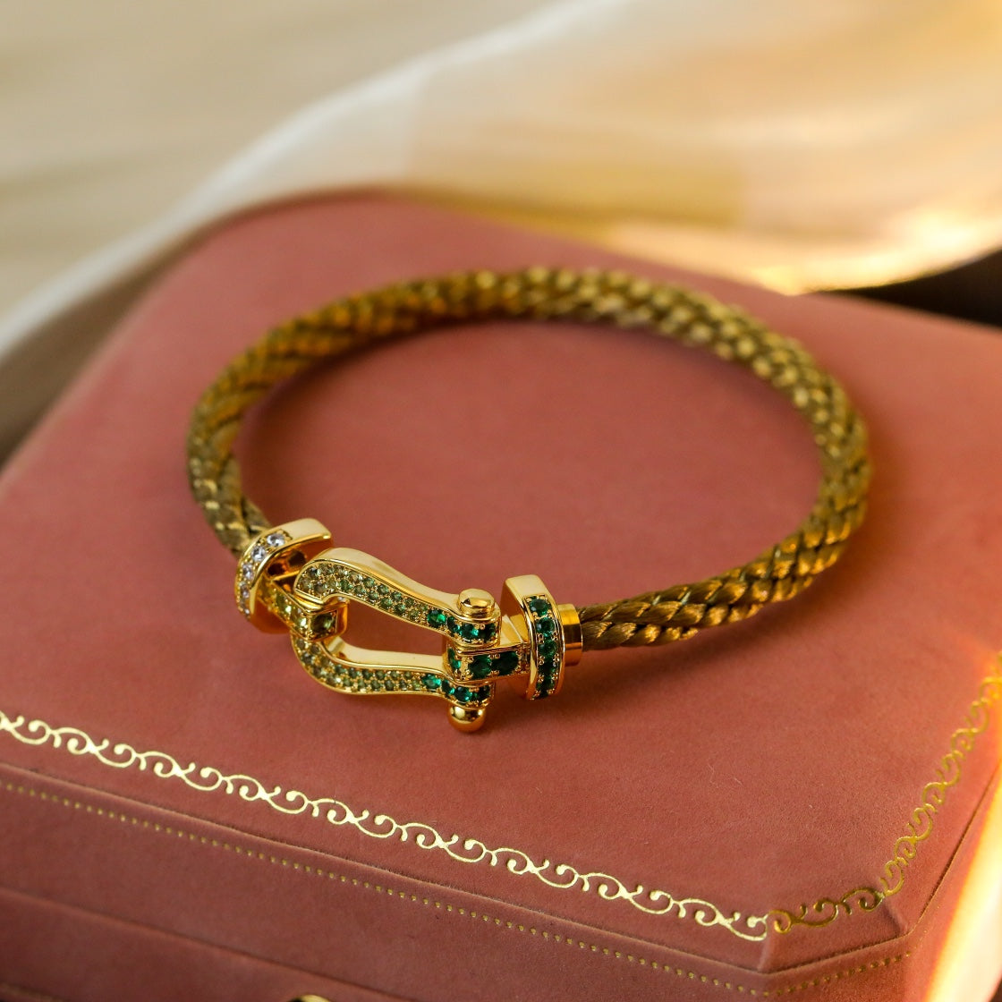 [Eternal Jewelry]FORCE 10 GOLD GREEN DIAMOND PAVED