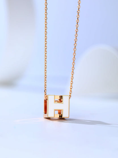 [Eternal Jewelry]H CAGE PINK GOLD NECKLACE