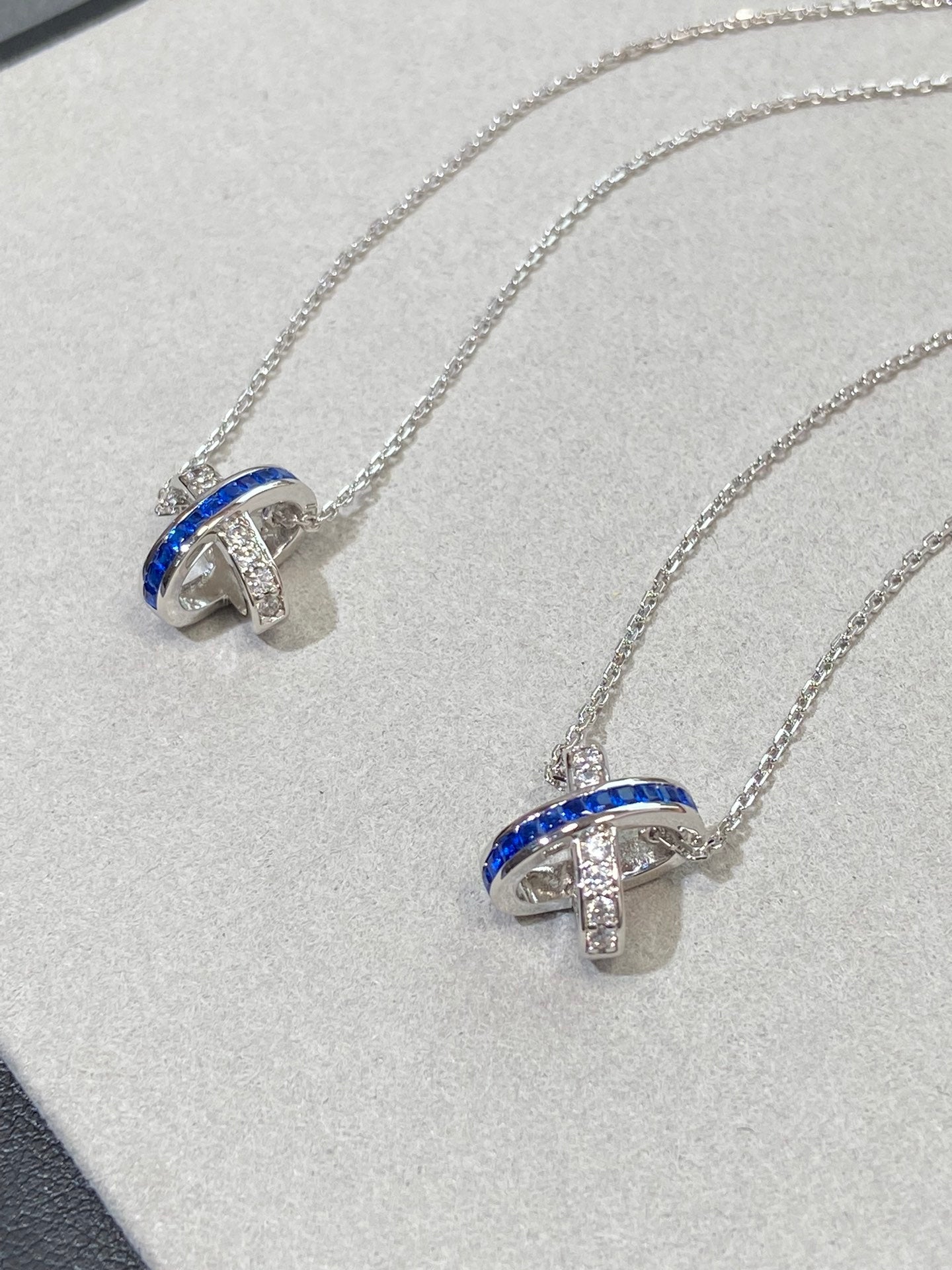 [Eternal Jewelry]LIENS DIAMOND SILVER NECKLACE