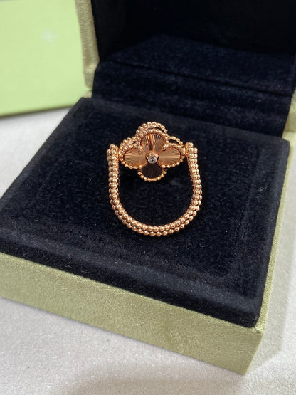 [Eternal Jewelry]CLOVER RIVERSIBLE ROSE GOLD RING