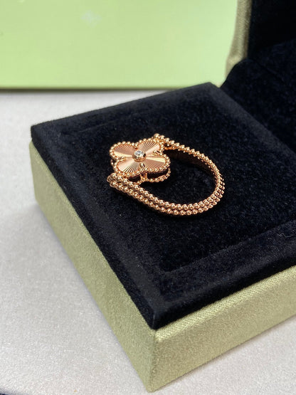 [Eternal Jewelry]CLOVER RIVERSIBLE ROSE GOLD RING