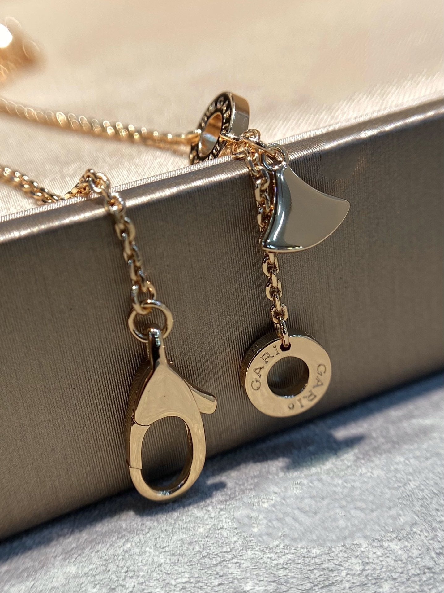 [Eternal Jewelry]DREAM MOP DIAMOND PAVED PINK GOLD NECKLACE