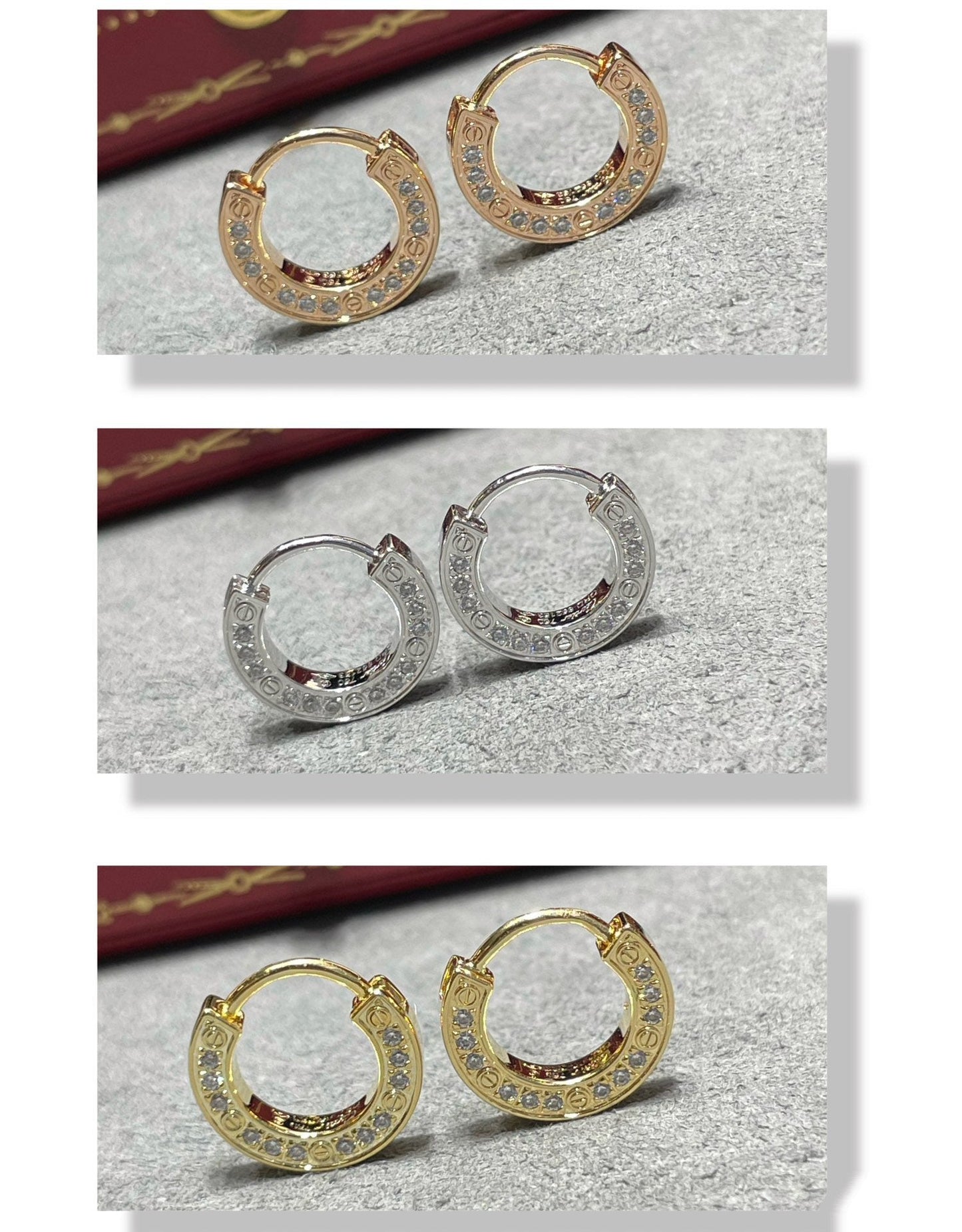 [Eternal Jewelry]LOVE DIAMOND EARRINGS