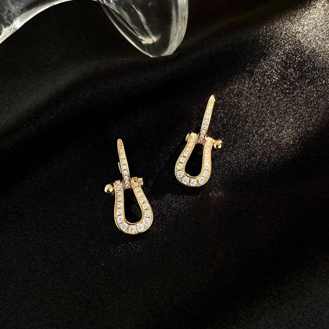 [Eternal Jewelry]FORCE 10 FULL DIAMOND DROP EARRINGS MEDIUM MODEL