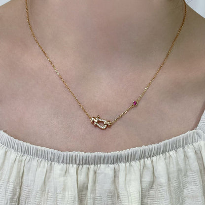 [Eternal Jewelry]FORCE 10 DIAMOND PINK GOLD NECKLACE
