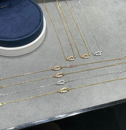 [Eternal Jewelry]FORCE 10 DIAMOND PINK GOLD NECKLACE