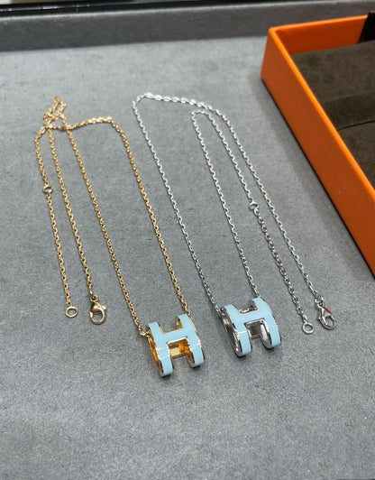 [Eternal Jewelry]POP H SKY BLUE NECKLACE
