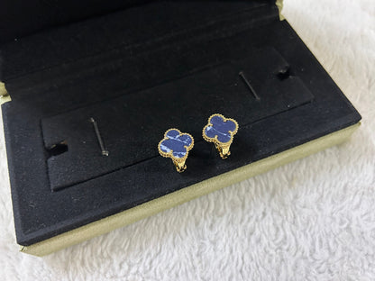 [Eternal Jewelry]CLOVER PIETERSITE MEDIUM STUD EARRINGS