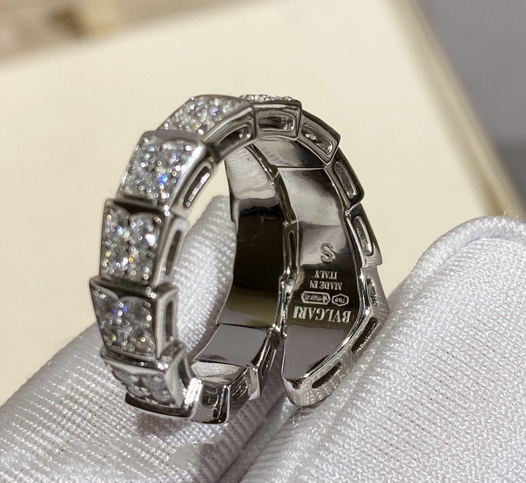 [Eternal Jewelry]SERPENTI RING SILVER DIAMOND PAVED