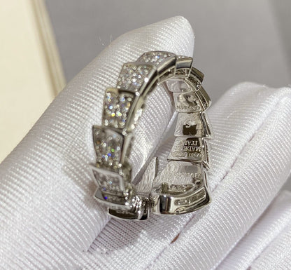 [Eternal Jewelry]SERPENTI LARGE RING SILVER DIAMOND PAVED