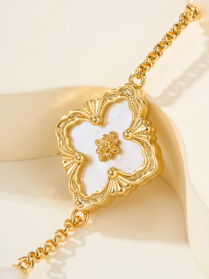 [Eternal jewelry]B.C.L ENAMELED Three-Flower Bracelet£¨Trumpet)