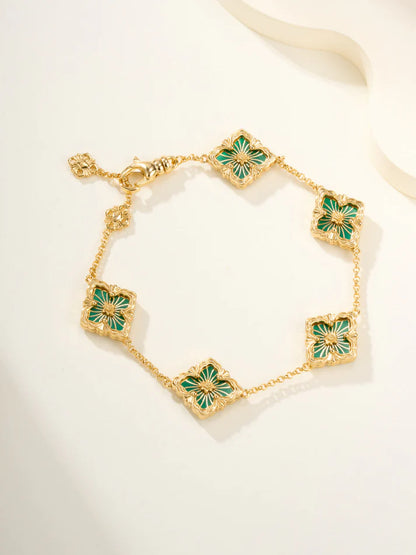 [Eternal jewelry]B.C.L ENAMELED Five-Flower Bracelet£¨Various Colors)