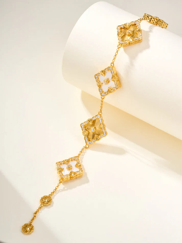 [Eternal jewelry]B.C.L ENAMELED Five-Flower Bracelet£¨Various Colors) BIG SIZE