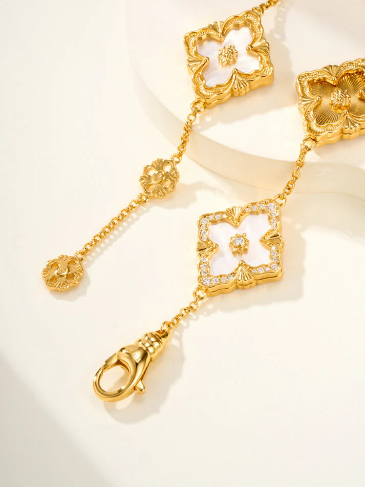 [Eternal jewelry]B.C.L ENAMELED Five-Flower Bracelet£¨Various Colors) BIG SIZE
