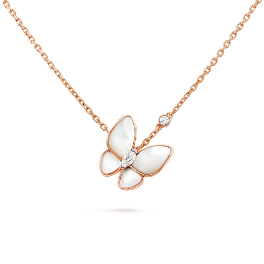 [Eternal Jewelry]BUTTERFLY MOP DIAMOND NECKLACE