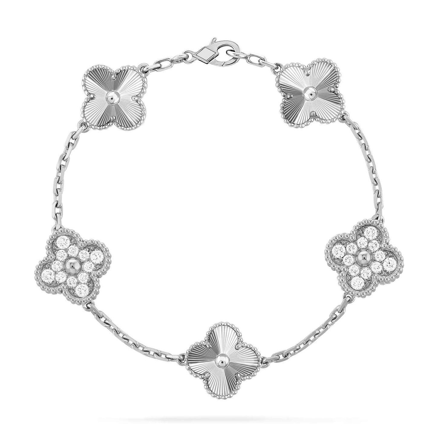 [Eternal Jewelry] CLOVER 5 MOTIF LASER BRACELET COLLECTION
