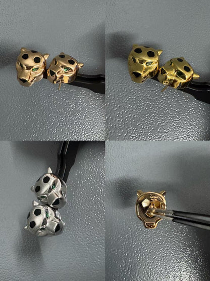[Eternal jewelry]CHRRTAH-PRINT STUD EARRINGS, THREE COLORS