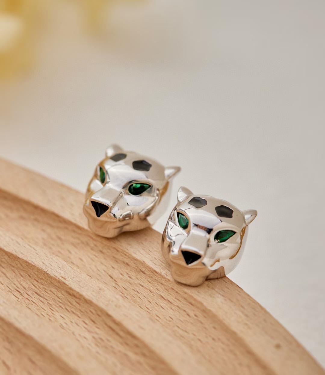 [Eternal jewelry]CHRRTAH-PRINT STUD EARRINGS, THREE COLORS