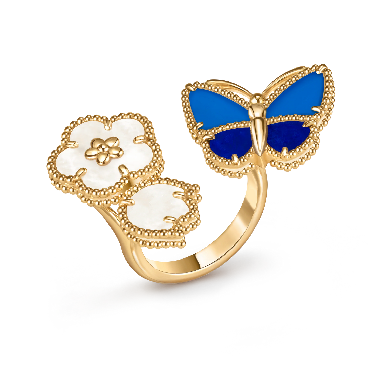[Eternal jewelry]2026 NEW MODEL SPRING LUCKY 3 MOTIF GOLD RING