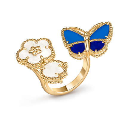 [Eternal jewelry]2026 NEW MODEL SPRING LUCKY 3 MOTIF GOLD RING