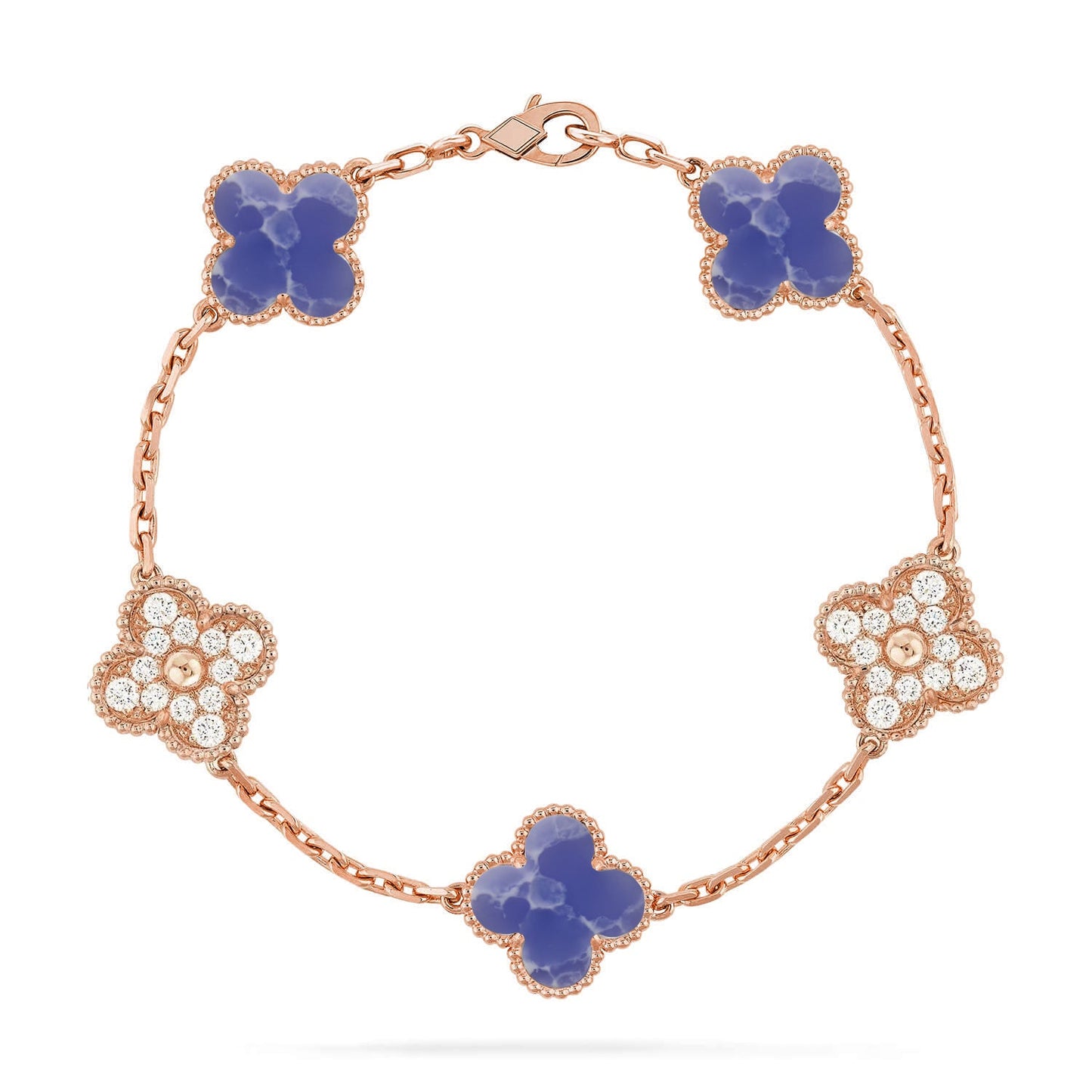 [Eternal Jewelry]CLOVER 5 MOTIF BLUE VEINS BRACELET COLLECTION