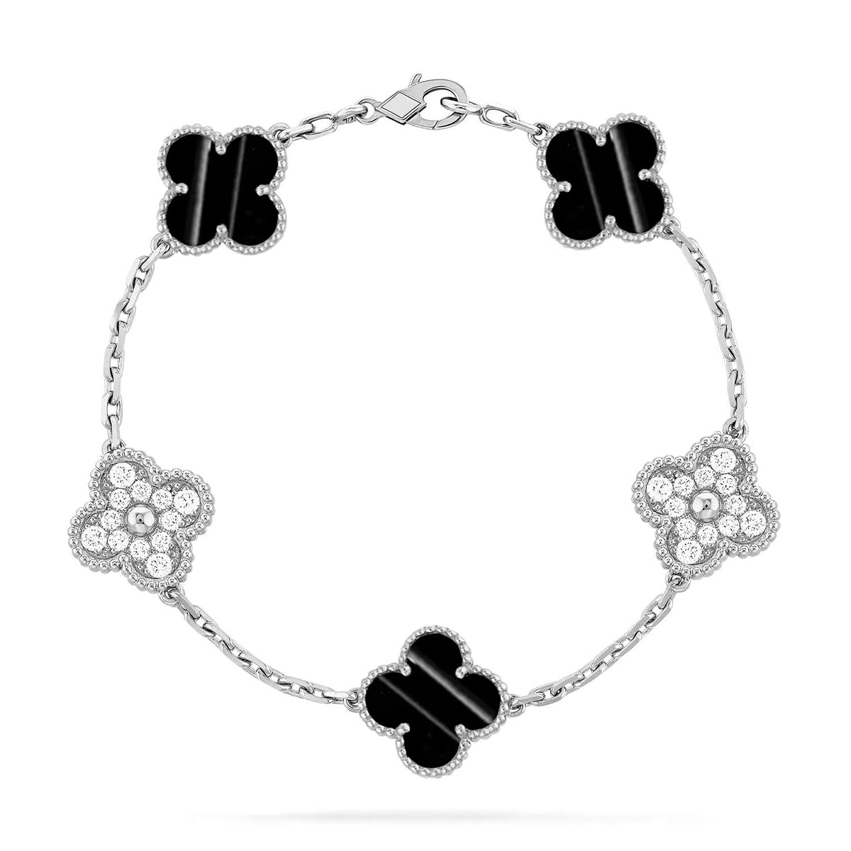 [Eternal Jewelry] CLOVER 5 MOTIF PULSAR STONE BRACELET COLLECTION