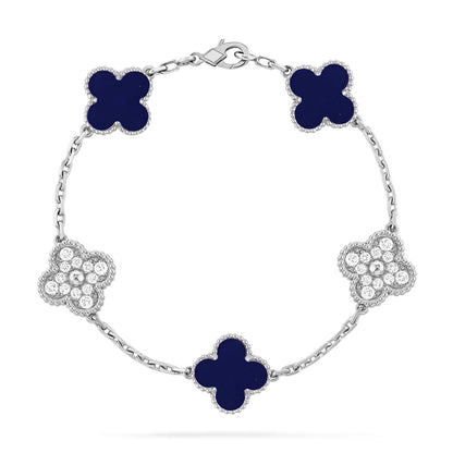 [Eternal Jewelry]CLOVER 5 MOTIF LAPIS LAZULI BRACELET COLLECTION