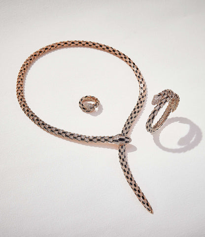 [✨Eternal Jewelry✨] High-End Bespoke Black Onyx Serpent Necklace