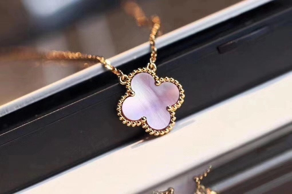 [Eternal Jewelry]CLOVER MINI 9.5mm Pink Necklace
