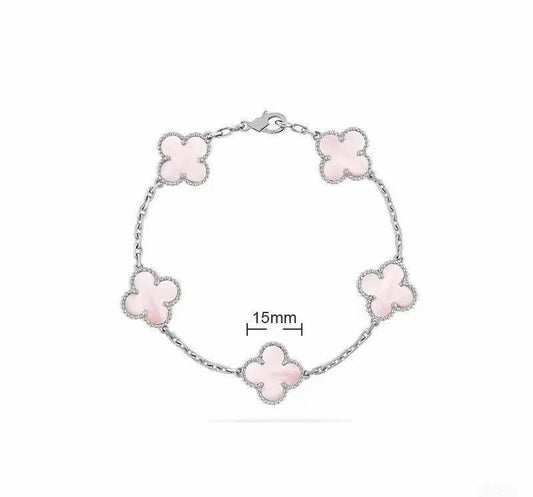 [Eternal jewelry]Light Pink Braided Bracelet