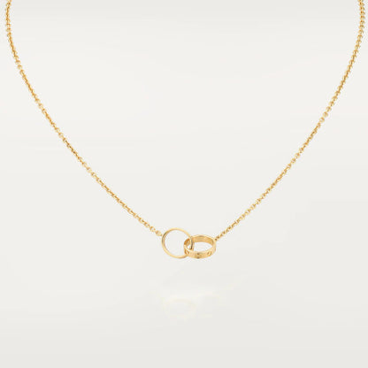[Eternal Jewelry]LOVE NECKLACE DOUBLE RING GOLD