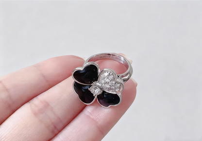 [Eternal Jewellery] Heart-Shaped Four-Leaf Clover Ring