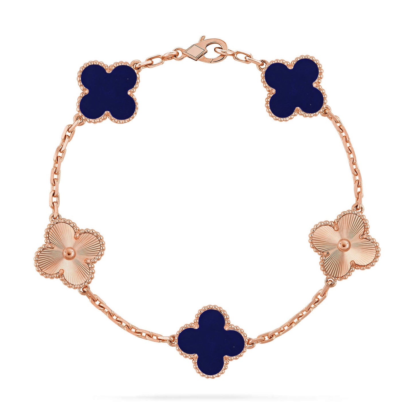 [Eternal Jewelry]CLOVER 5 MOTIF LAPIS LAZULI BRACELET COLLECTION