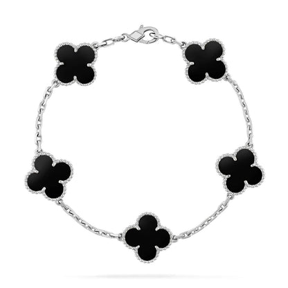 [Eternal Jewelry] CLOVER 5 MOTIF ONYXS BRACELET COLLECTION