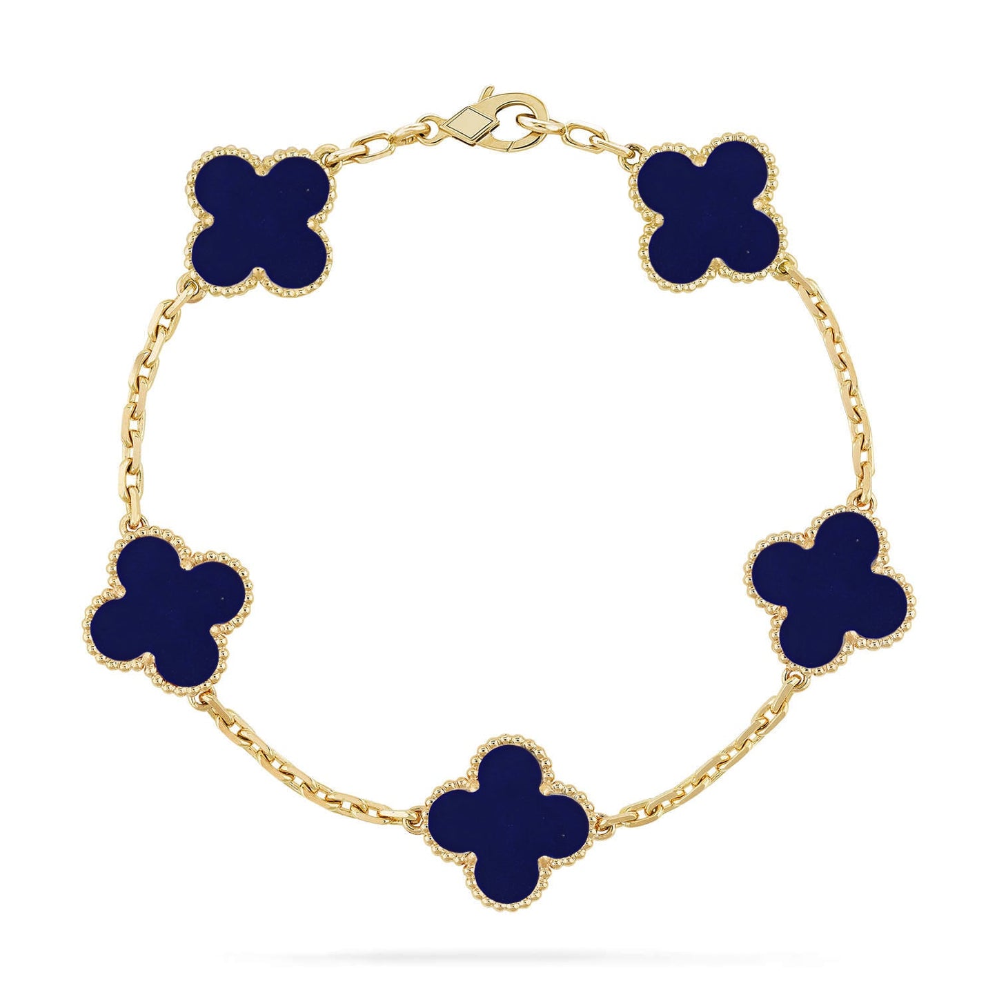 [Eternal Jewelry]CLOVER 5 MOTIF LAPIS LAZULI BRACELET COLLECTION