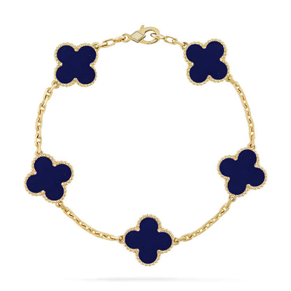 [Eternal Jewelry]CLOVER 5 MOTIF LAPIS LAZULI BRACELET COLLECTION