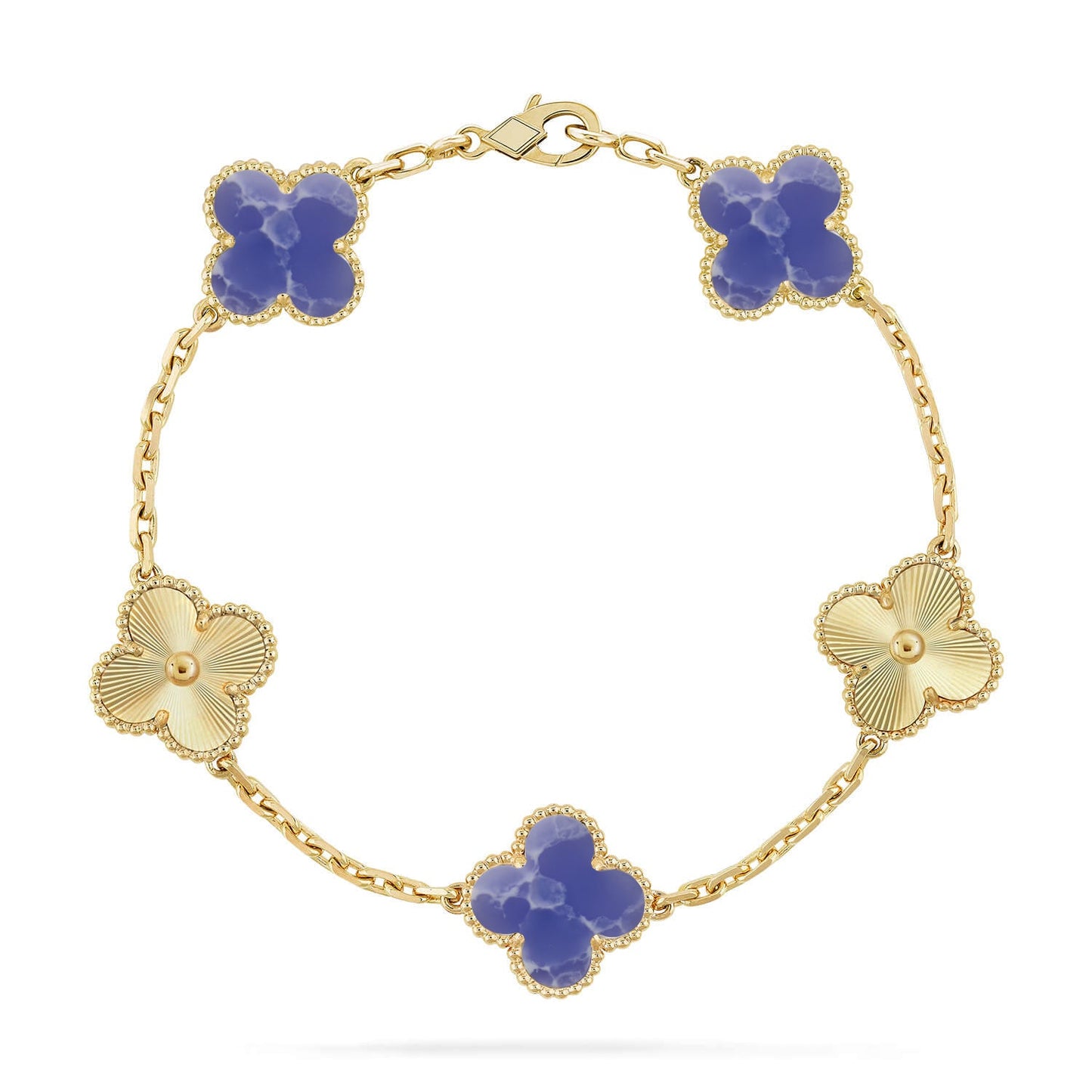 [Eternal Jewelry]CLOVER 5 MOTIF BLUE VEINS BRACELET COLLECTION