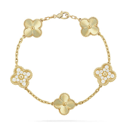 [Eternal Jewelry] CLOVER 5 MOTIF LASER BRACELET COLLECTION