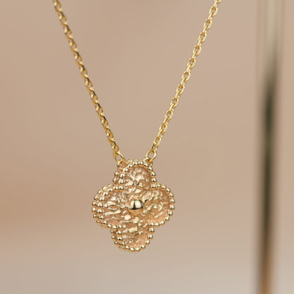 [Eternal Jewelry]CLOVER 15MM  BRONZING NECKLACE