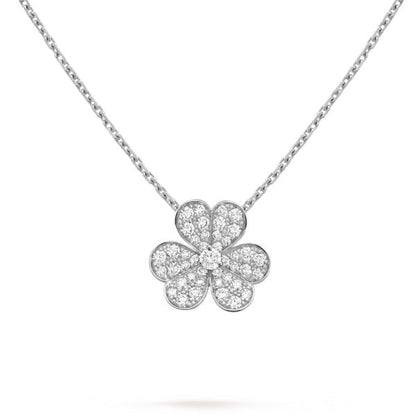 [Eternal Jewelry]CLOVER DIAMOND NECKLACE SILVER