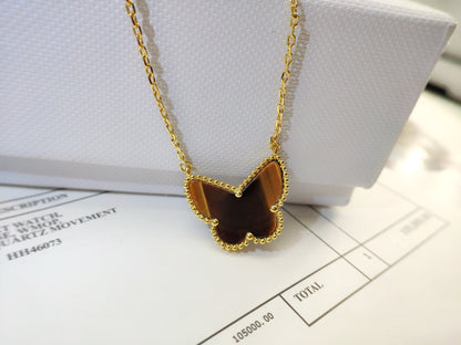 [Eternal Jewelry] TIGER__ EYE BUTTERFLY NECKLACE