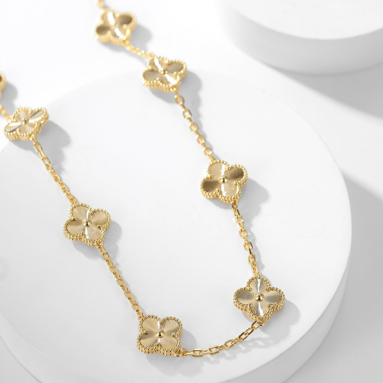 [Eternal Jewelry]CLOVER 10 MOTIFS LASER NECKLACE