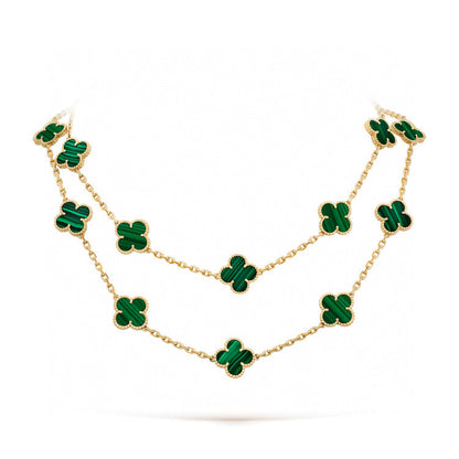 [Eternal Jewelry]CLOVER 20 MOTIFS MALACHITE GOLD