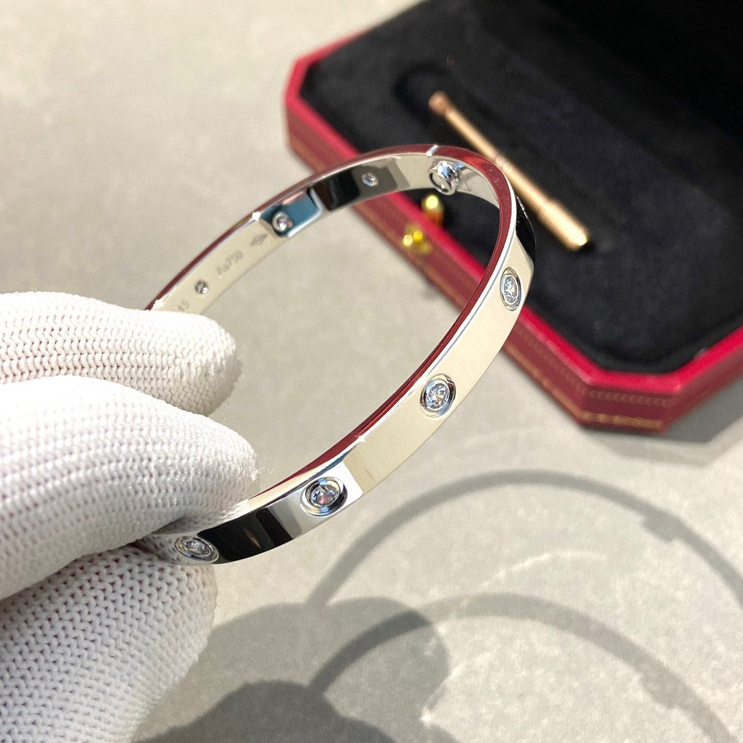 [Eternal Jewelry]LOVE BRACELET 6.1MM 10 DIAMONDS