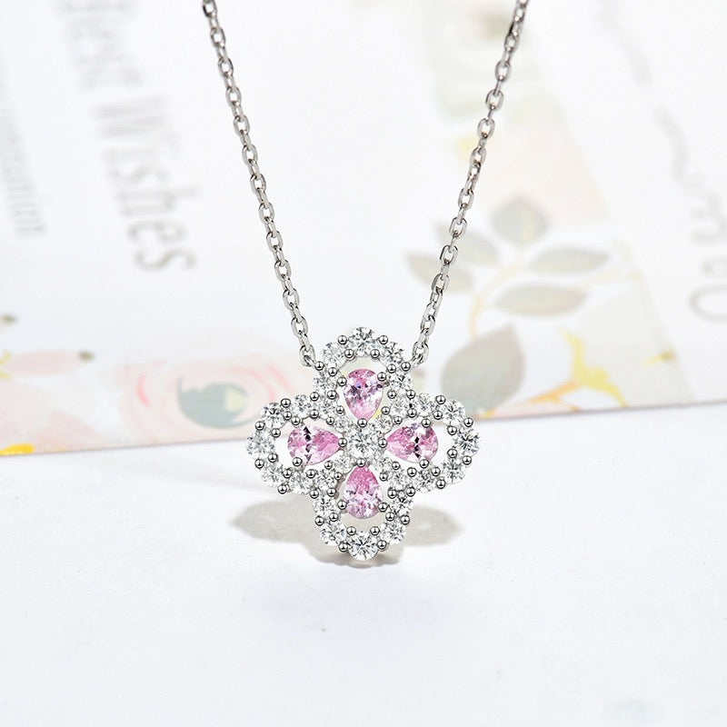 [Eternal Jewelry]LOOP NECKLACE FULL MOTIF DIAMOND 16MM MULTIPLE COLORS