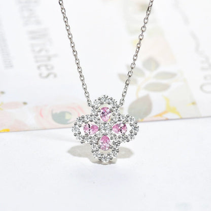 [Eternal Jewelry]LOOP NECKLACE FULL MOTIF DIAMOND 16MM MULTIPLE COLORS