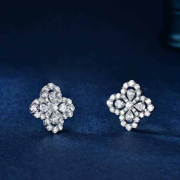 [Eternal Jewelry]LOOP EARRINGS FULL MOTIF DIAMOND 16MM