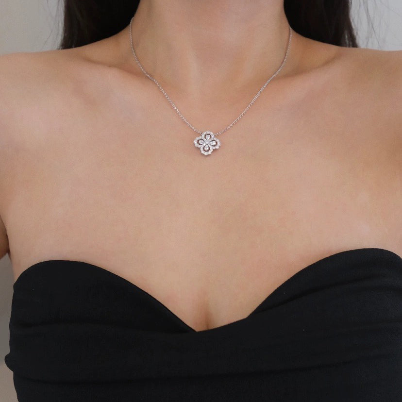 [Eternal Jewelry]LOOP NECKLACE FULL MOTIF DIAMOND COMBINATION