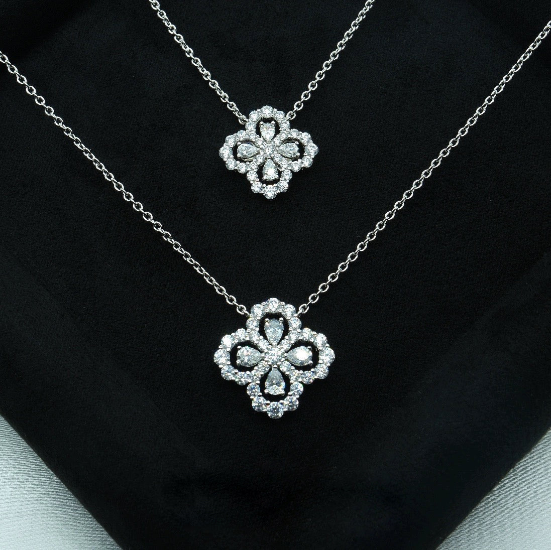 [Eternal Jewelry]LOOP NECKLACE FULL MOTIF DIAMOND COMBINATION
