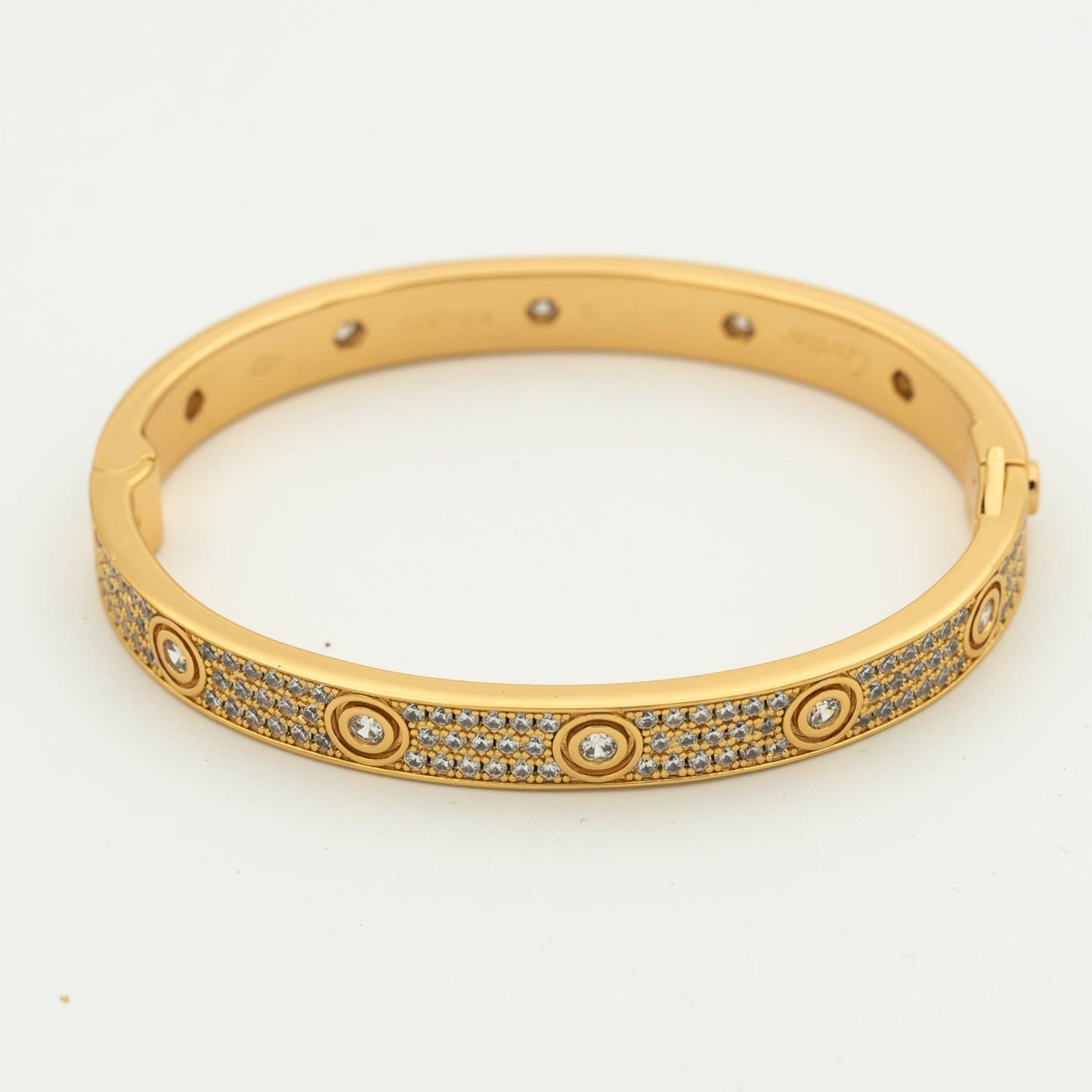 [Eternal Jewelry]LOVE BRACELET 6.1MM DIAMOND-PAVED 10 BIG DIAMONDS